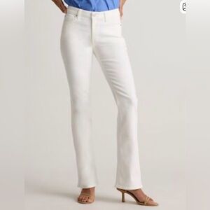 Quince Women Luna Stretch Flare Jeans Cloud White 29